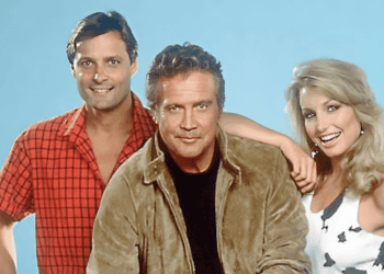 Three people posing for a photo